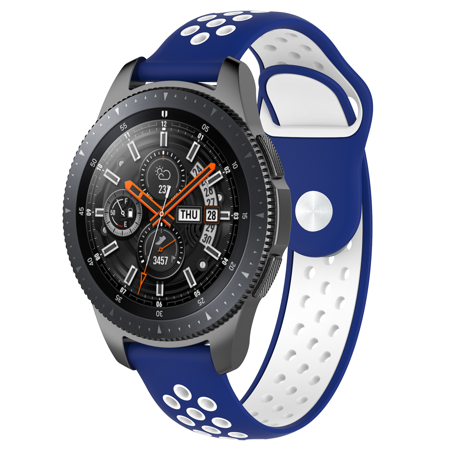 Samsung Galaxy Watch dupla sport szalag - kék fehér