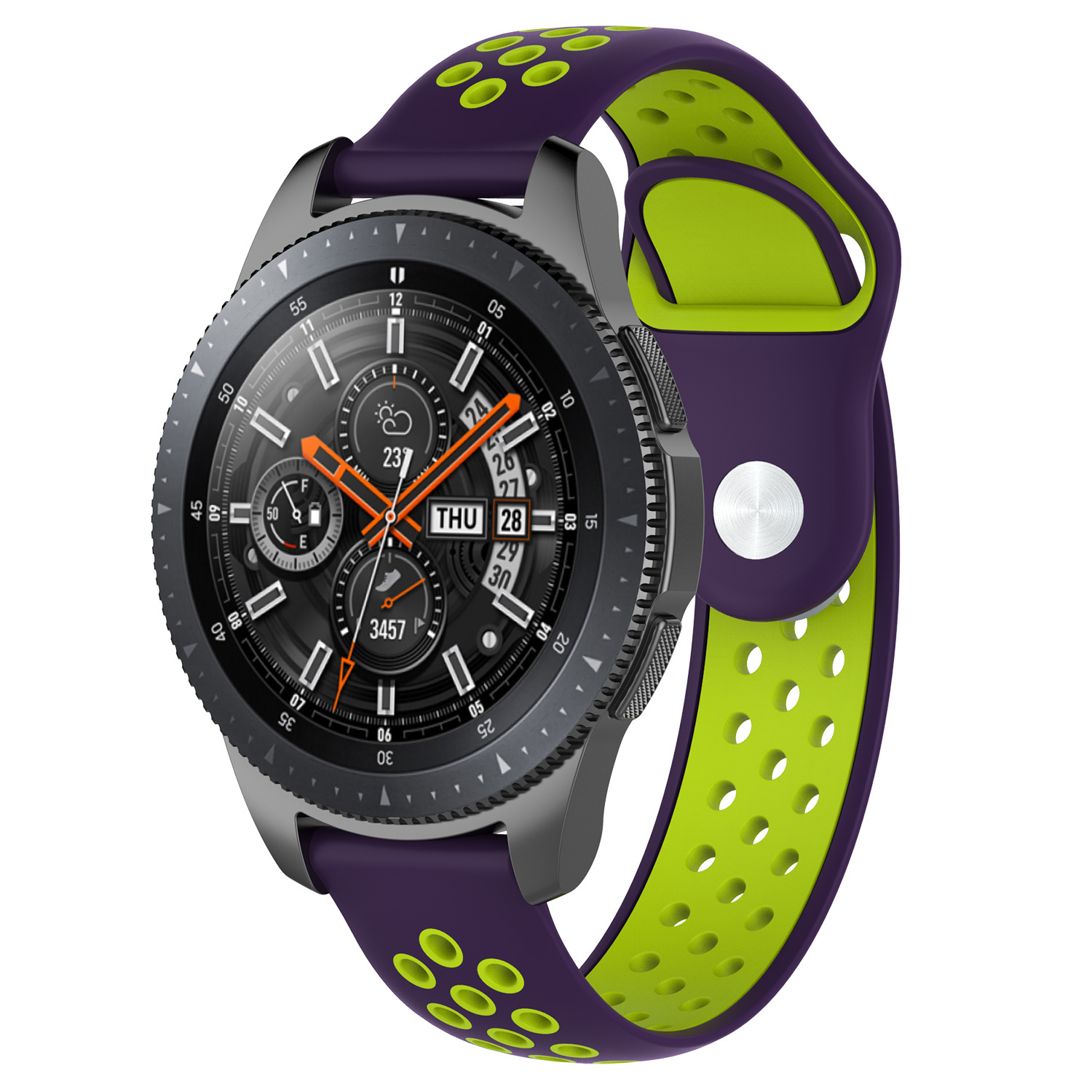 Samsung Galaxy Watch dupla sport szalag - lila zöld