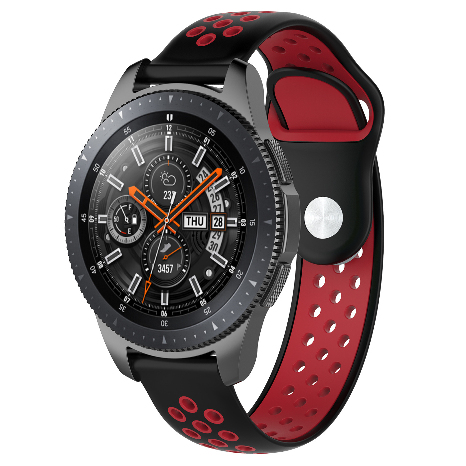 Samsung Galaxy Watch dupla sport szíj - fekete piros