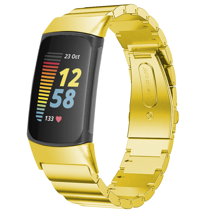 Fitbit Charge 5 Acél link szalag - arany