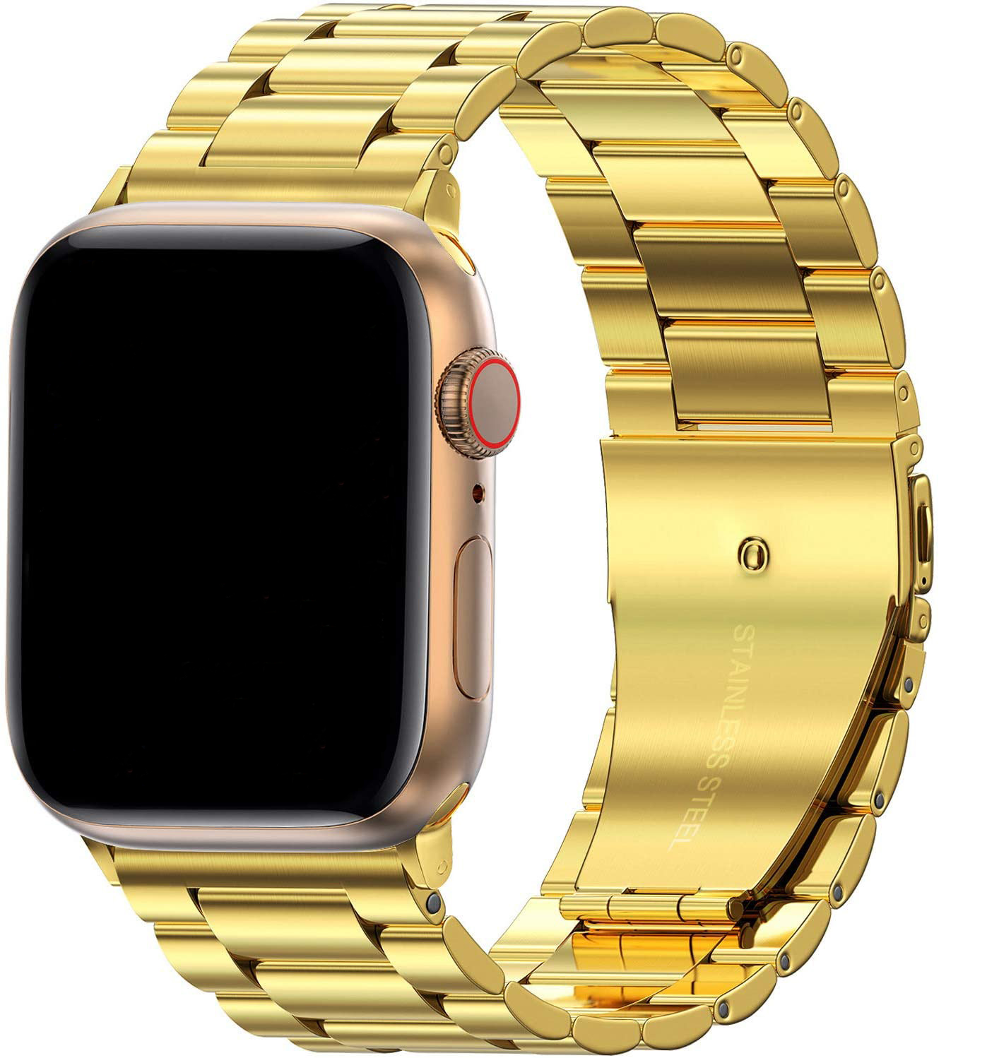  Apple Watch gyöngyök Acél link szalag - arany