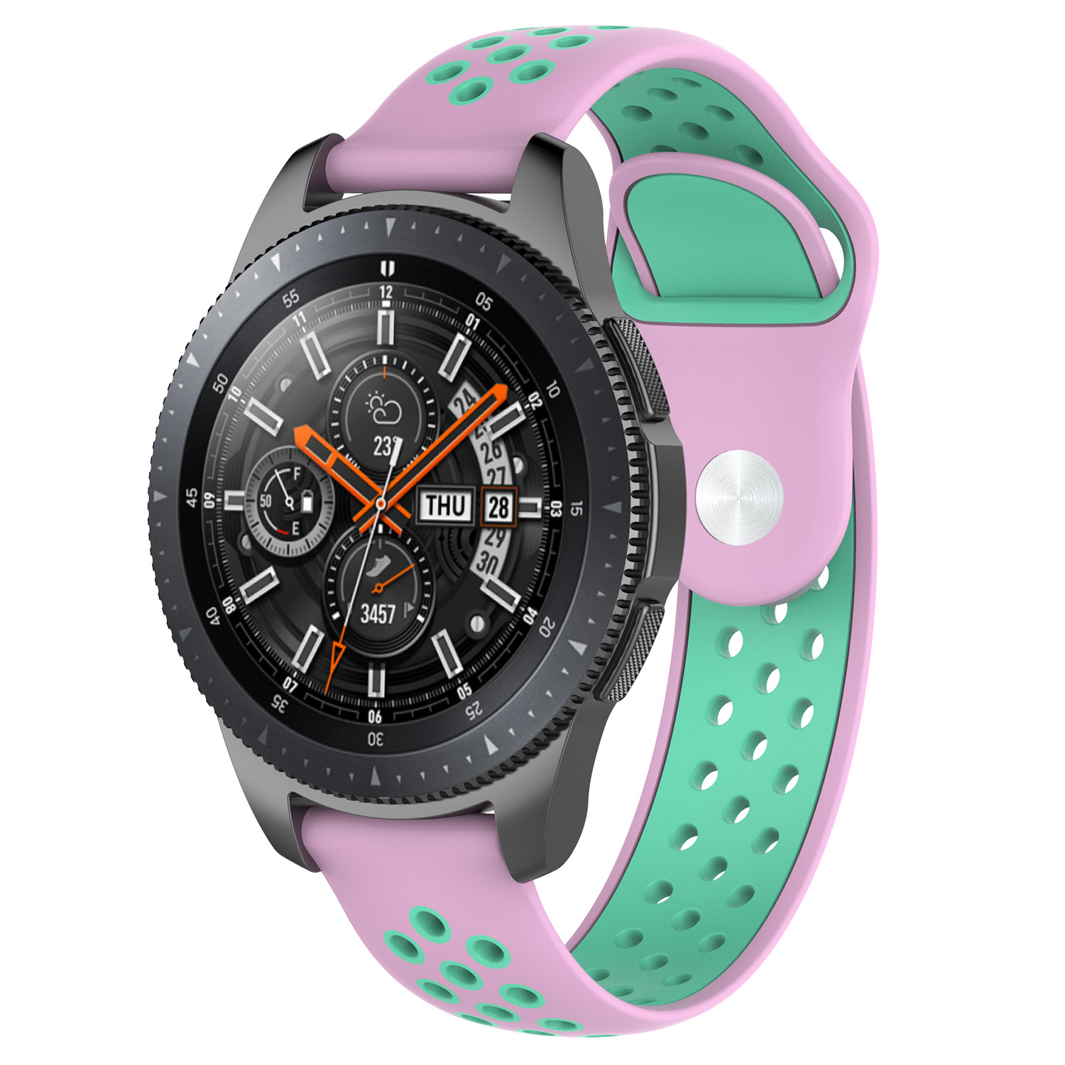 Samsung Galaxy Watch dupla sport szalag - rózsaszín teal