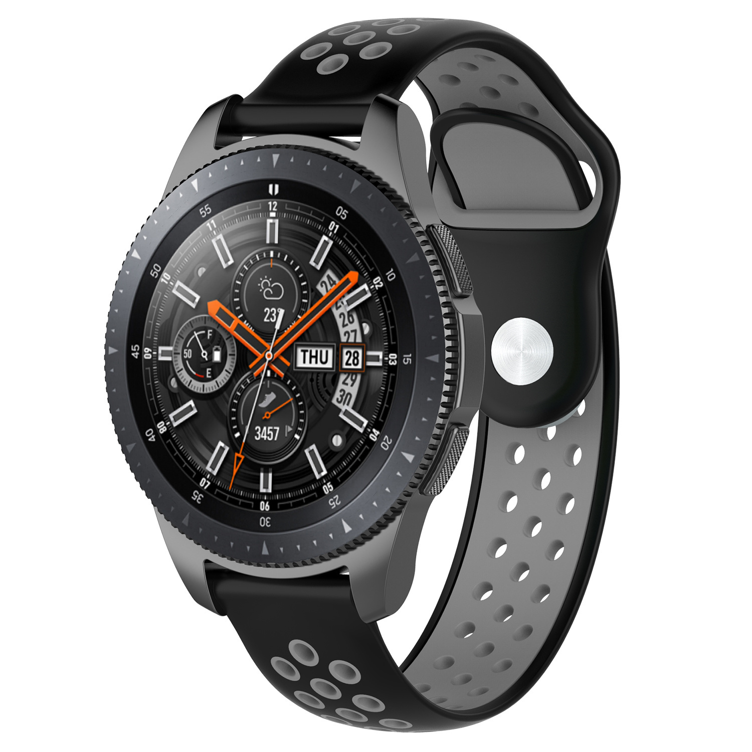 Samsung Galaxy Watch dupla sport szíj - fekete szürke