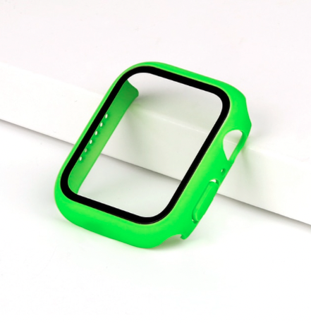  Apple Watch kemény tok - fluoreszkáló zöld