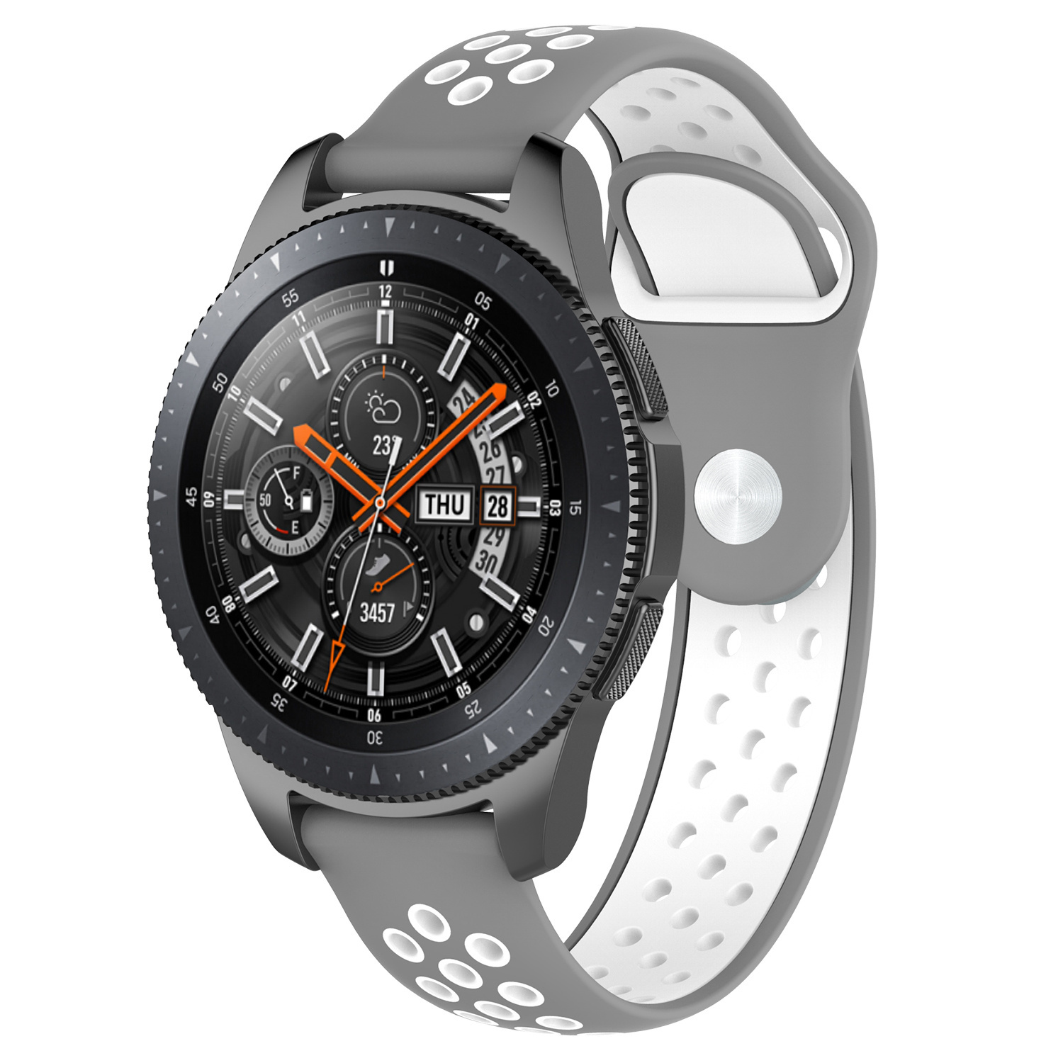 Samsung Galaxy Watch dupla sport szíj - szürke fehér