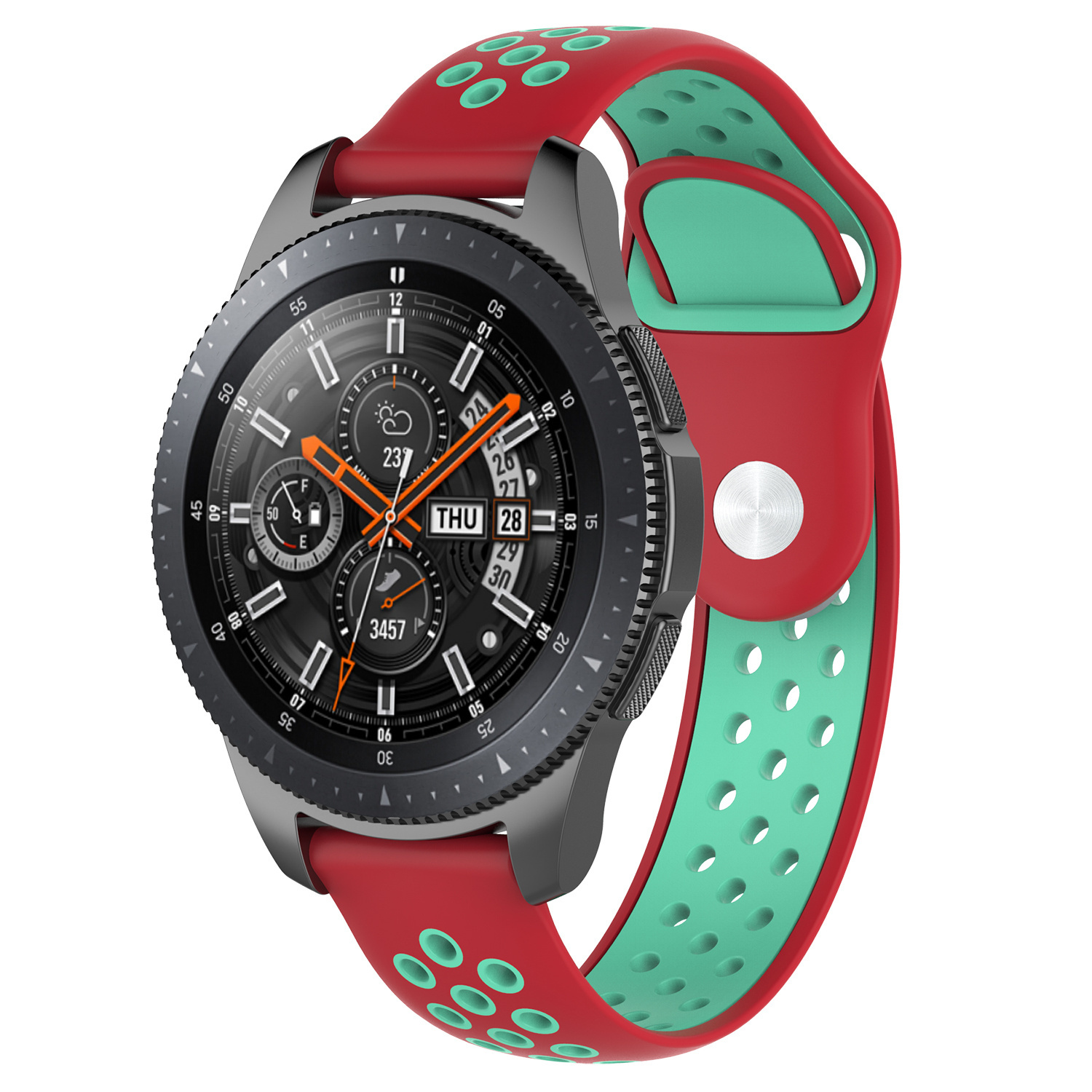 Samsung Galaxy Watch dupla sport szíj - piros teal