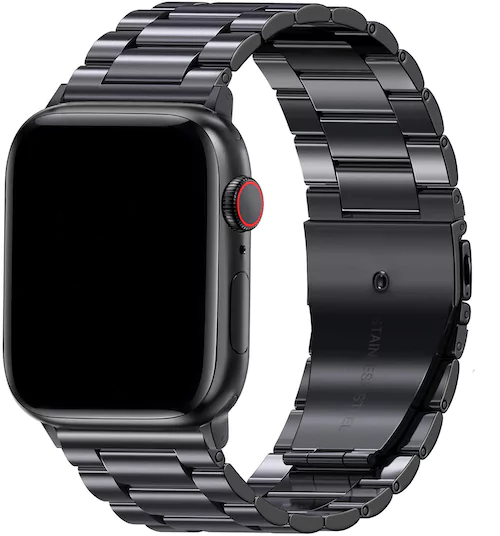  Apple Watch gyöngyök Acél link szalag - fekete