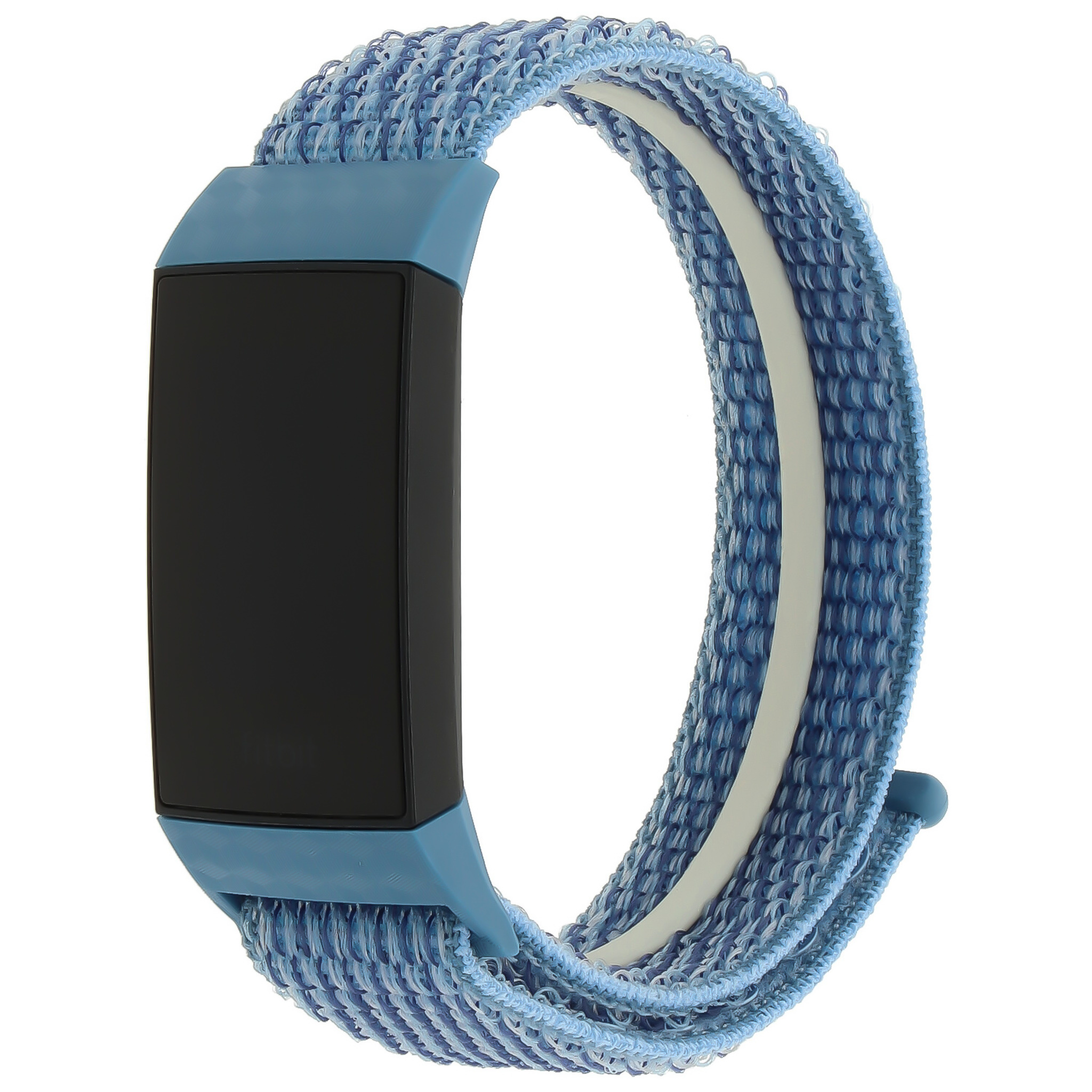 Fitbit Charge 3 &amp; 4 Nejlon szalag - köpeny kék