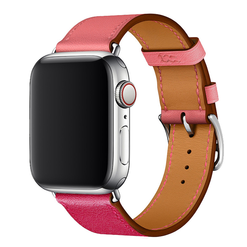  Apple Watch leather sing tour - rózsaszín piros