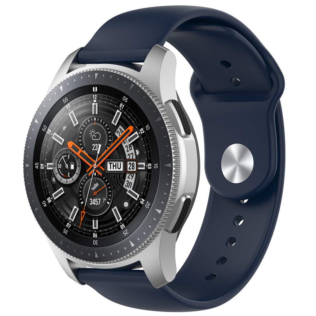 Samsung Galaxy Watch szilikon sportszalag - tengerészkék