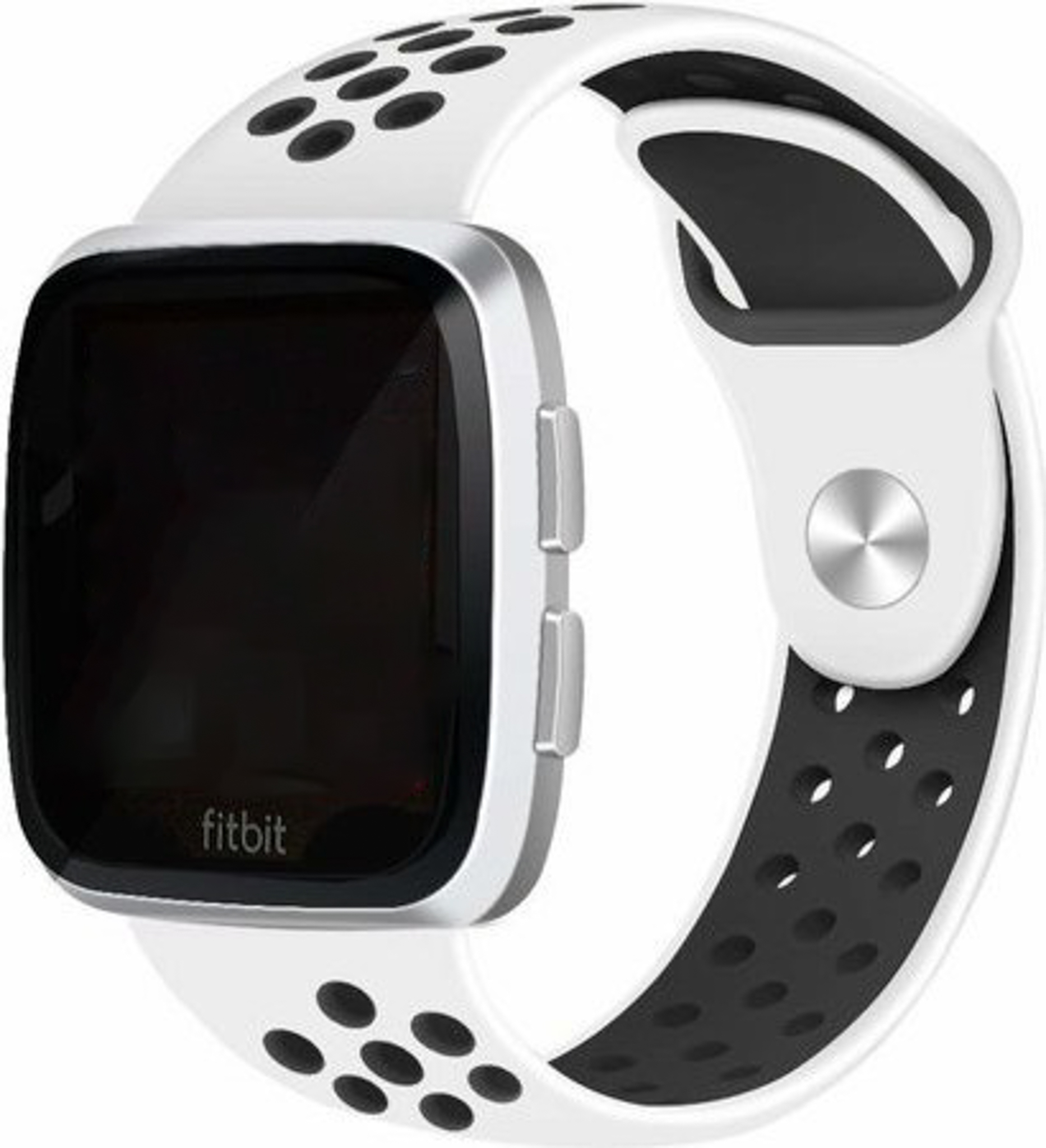 Fitbit Versa dupla sport szalag - fehér fekete