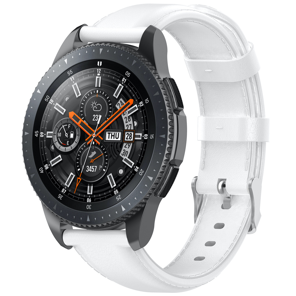 Samsung Galaxy Watch bőrszíj - fehér