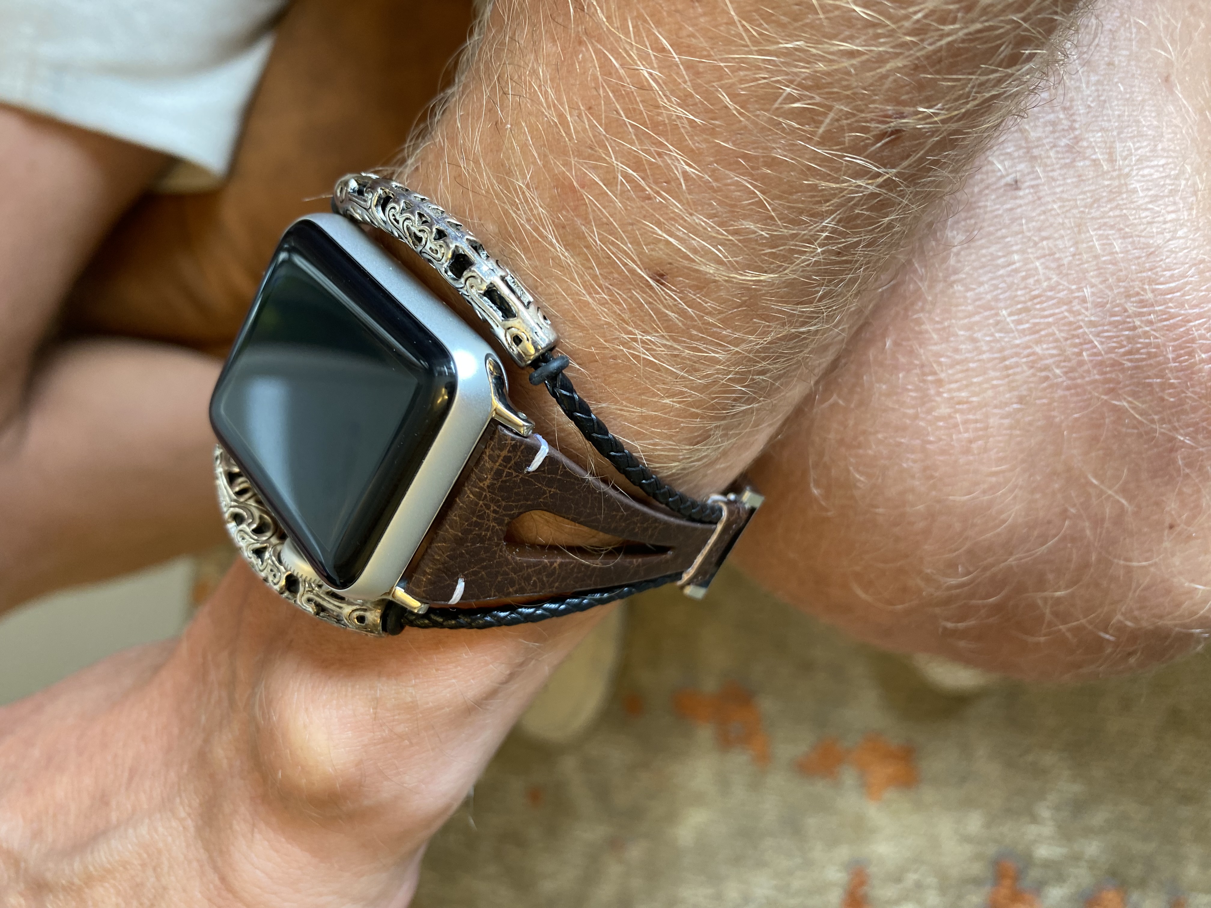  Apple Watch bőr ékszerpánt - barna