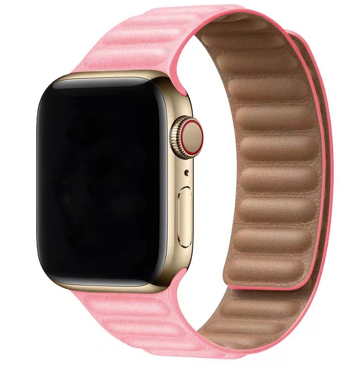  Apple Watch bőr szóló pánt - rózsaszín