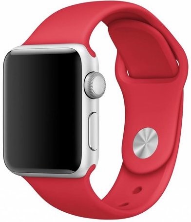  Apple Watch sport gumiabroncs - piros