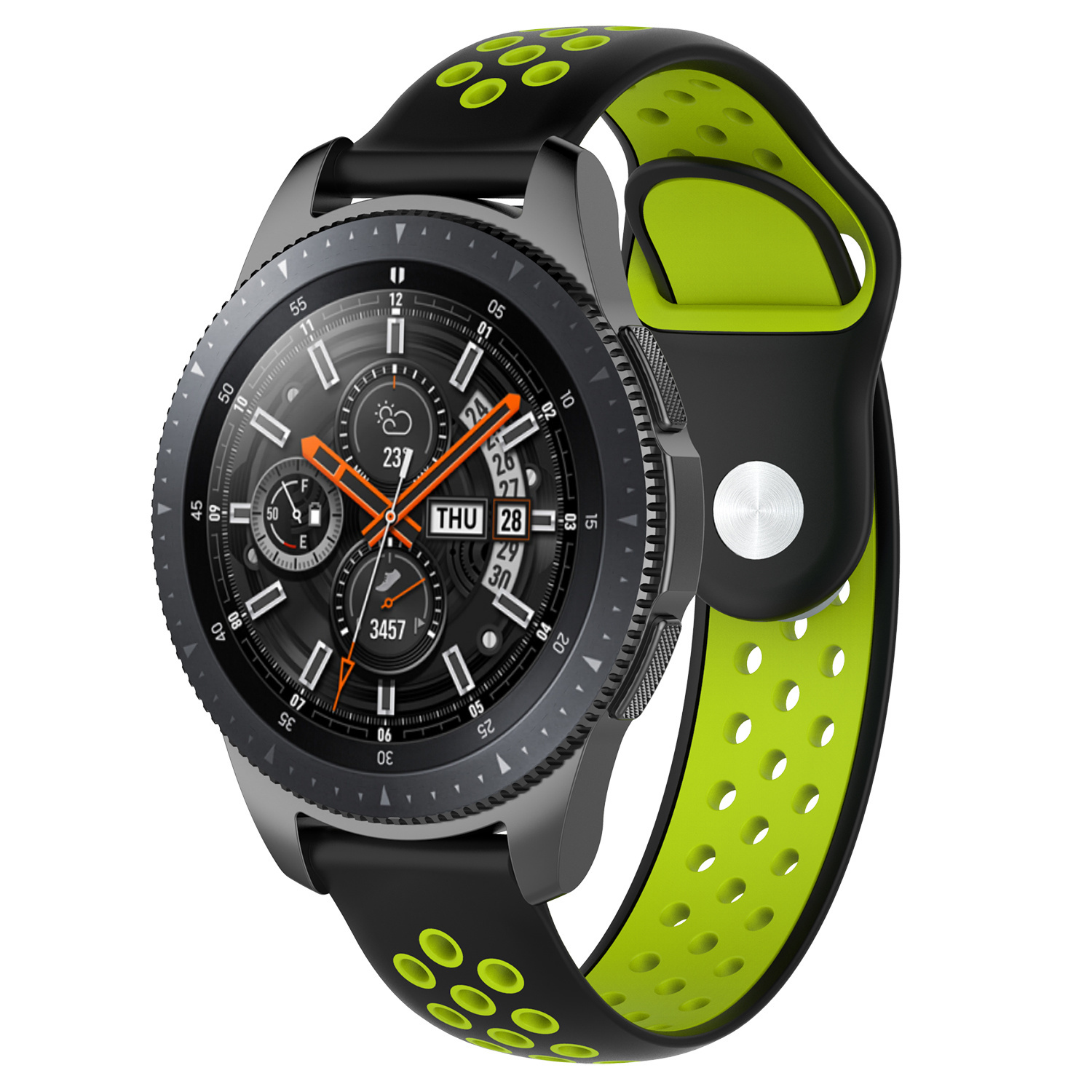 Samsung Galaxy Watch dupla sport szalag - fekete zöld
