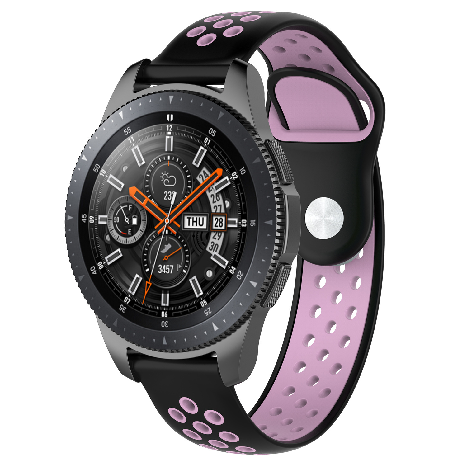Samsung Galaxy Watch dupla sport szíj - fekete rózsaszín